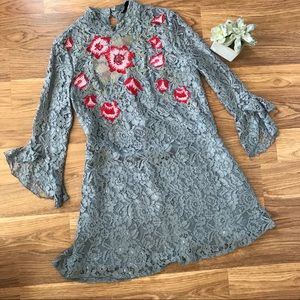 ASOS Embroidered Floral Lace Party Dress